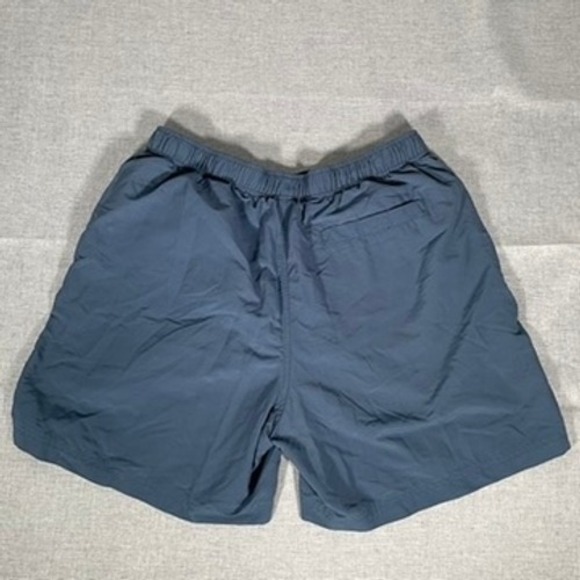 LL Bean Mens Nylon Swim Hiking Shorts Blue Elastic Waist Lightweight Medium - Picture 5 of 14